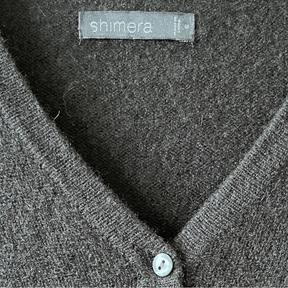 Shimera 100% Cashmere Quiet Luxury Black Hooded Women’s Sweater Size S - Picture 3 of 7